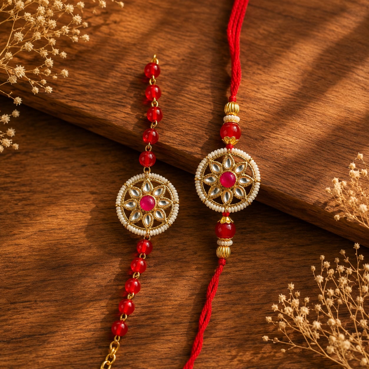 Flower Couple Rakhi